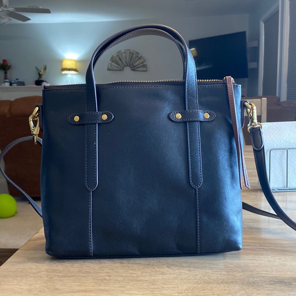 Brand new with tags, Fossil black satchel